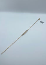 Load image into Gallery viewer, 14k Yellow Gold Diamond Paperclip Chain Bracelet
