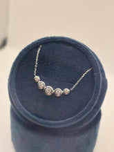 Load image into Gallery viewer, 14K White Gold Tapered Bezel Diamond Pendant
