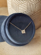 Princess Cut Diamond Pendant Necklace