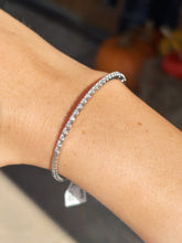 Load image into Gallery viewer, 14K White Gold Halfway Diamond Bracelet
