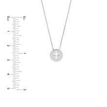 Load image into Gallery viewer, 14K Gold &#39;So You&#39; Mini Cutout Cross Adjustable Necklace
