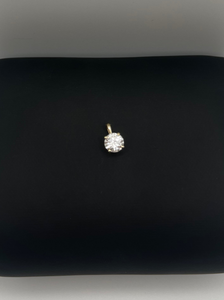 0.50ct Round G VS Diamond Pendant in 14k Yellow Gold