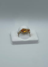 Load image into Gallery viewer, Stunning 18k Yellow Gold Ring with 2.40ct Citrine &amp; 0.33ct Diamonds, Size 7
