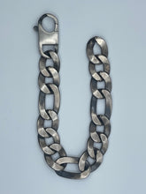 Load image into Gallery viewer, Handcrafted Italian 15mm Figaro Chain Bracelet in .925 Sterling Silver, 9&quot;
