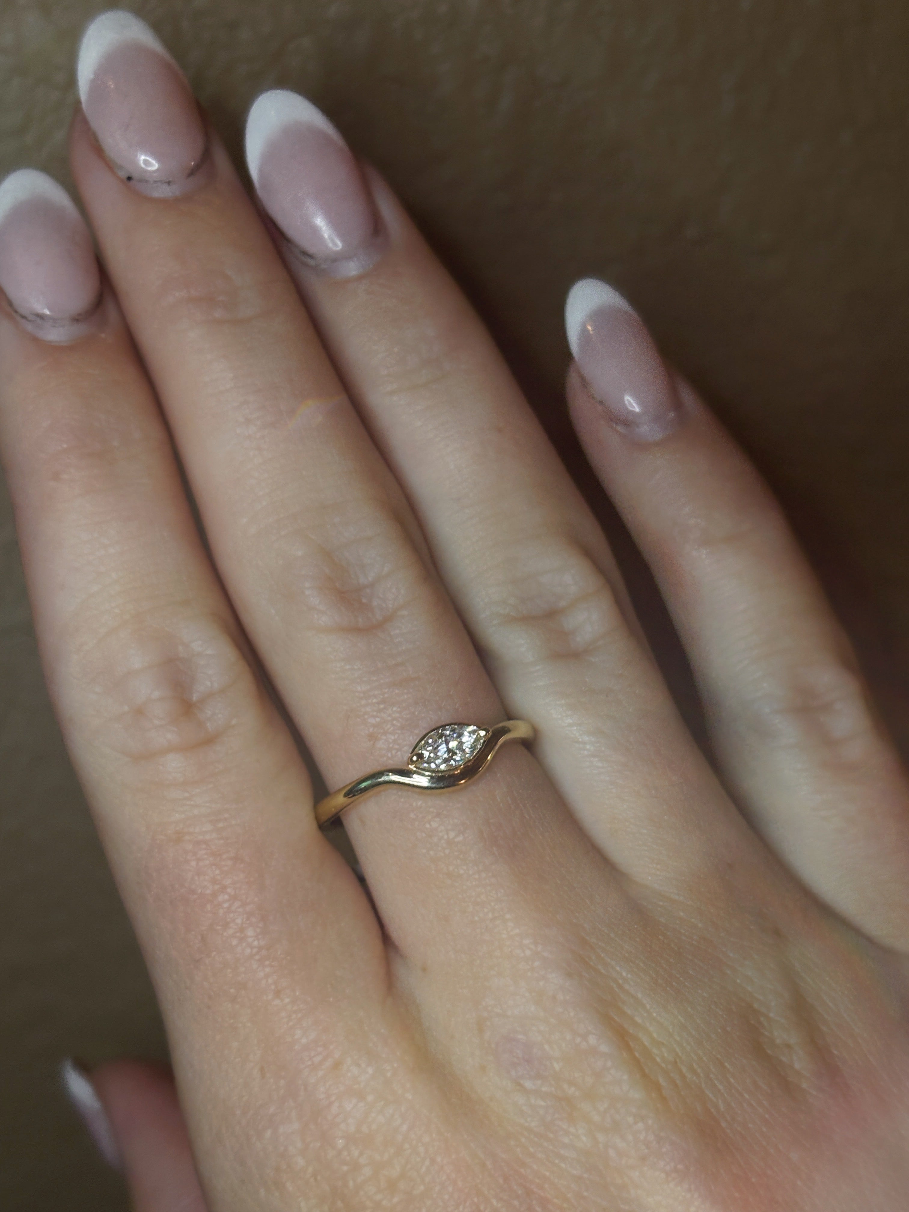 Marquise Horizon Bezel Ring