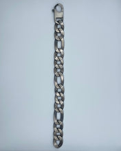 Load image into Gallery viewer, Handcrafted Italian 15mm Figaro Chain Bracelet in .925 Sterling Silver, 9&quot;
