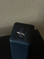 Enchanting Amethyst and Diamond Ring in 14k Yellow Gold