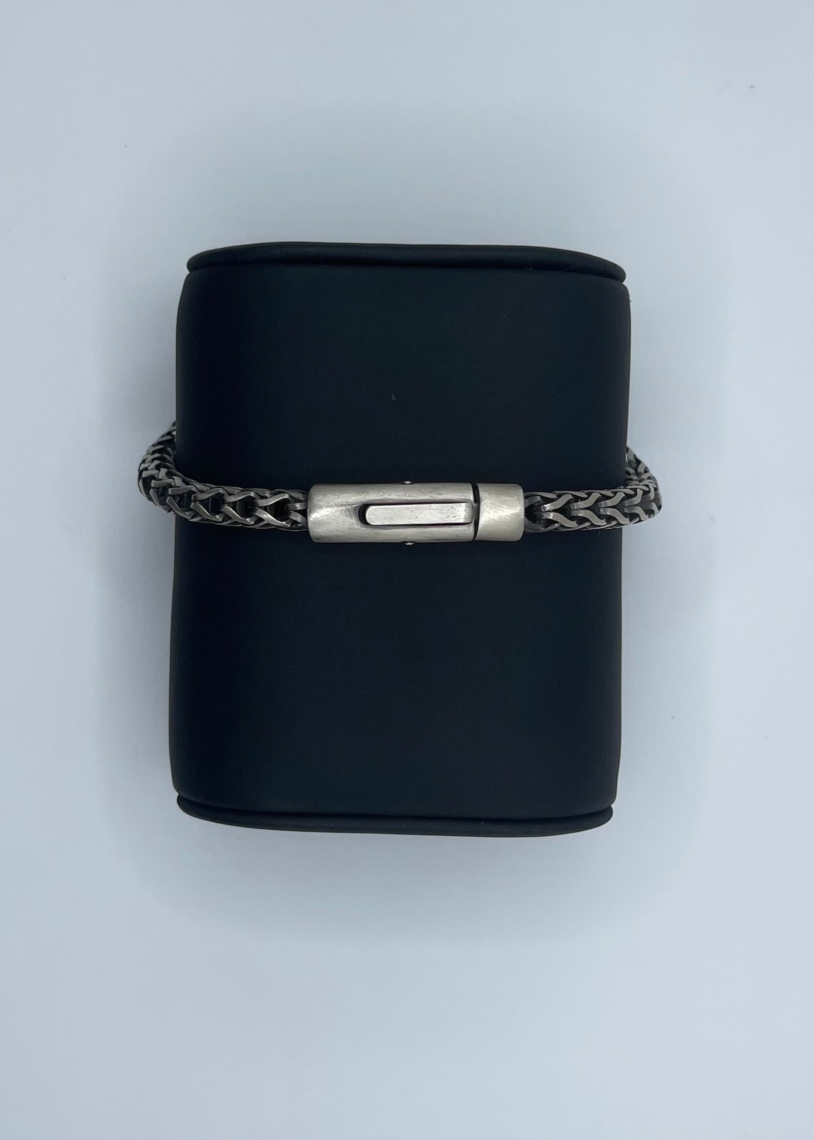 Men's Handmade Italian .925 5.5mm Foxtail Chain Bracelet