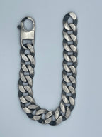 Handmade Italian .925 Sterling Silver Curb Chain Bracelet- 14mm