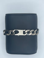 11mm Italian-Made .925 Sterling Silver Figaro Chain, 8.5"