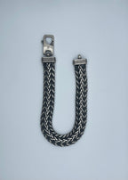 Men's Handmade Italian .925 13.5mm Woven Chain Bracelet
