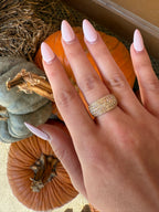 Yellow Gold Pave Ring