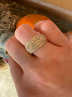 Yellow Gold Pave Ring