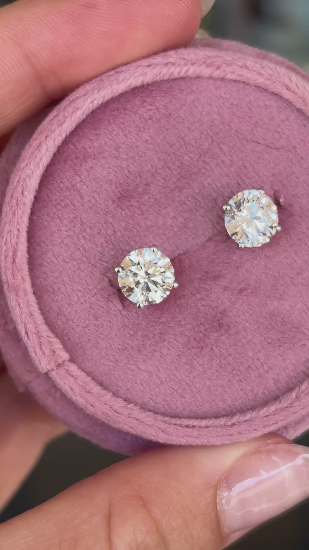 2.86ctw Lab Diamond Studs