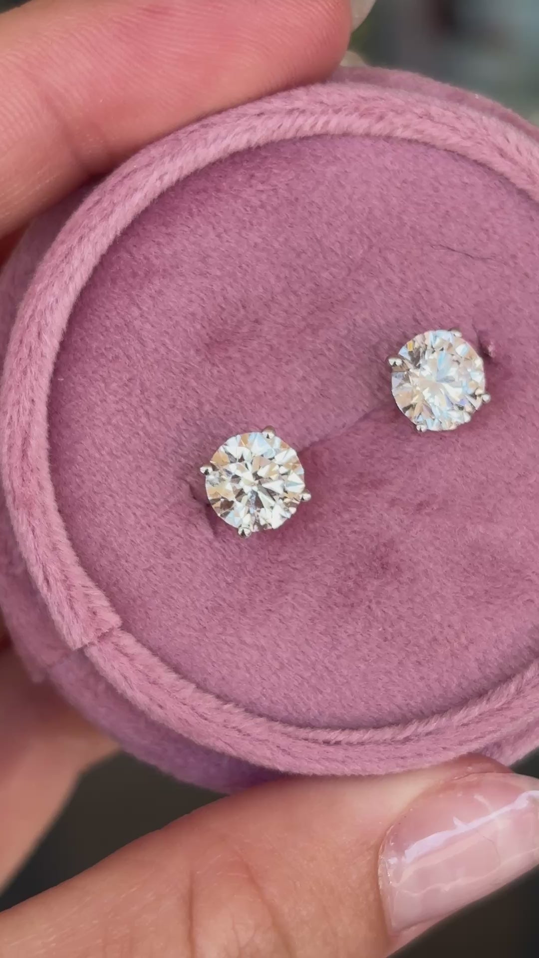 2.86ctw Lab Diamond Studs
