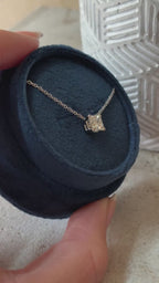 Princess Cut Diamond Pendant Necklace