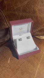 4.16ctw E VVS2 Lab Diamond Stud Earrings in 14k White Gold