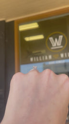 14K White Gold Princess-Cut Diamond Engagement Ring - 0.90 Carat, Lab H VS1