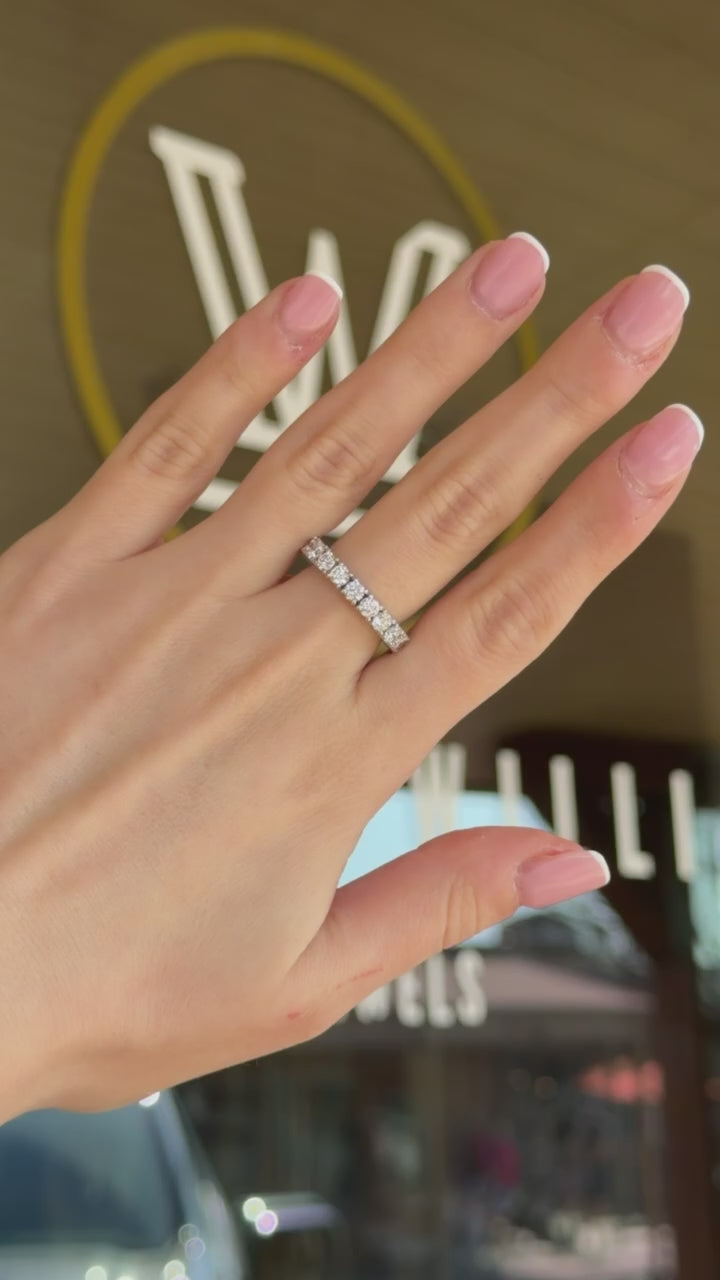 Round Diamond Eternity Band