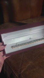 Oval Aquamarine and Diamond 18K Yellow Gold Pendant, 1.76ct Aquamarine, 0.18ct Diamond