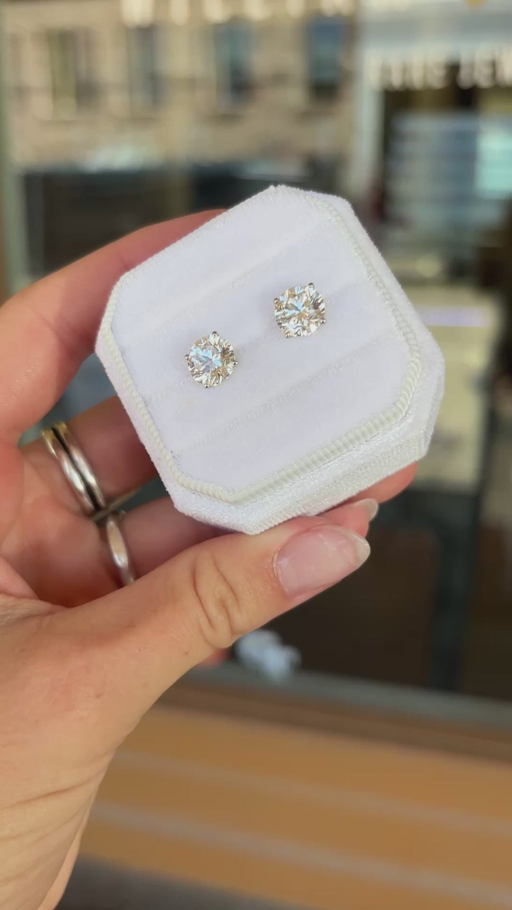 4.00ctw Lab Diamond Studs