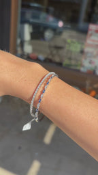 14K White Gold Halfway Diamond Bracelet