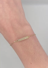 Load and play video in Gallery viewer, 14k Yellow Gold Diamond Paperclip Chain Bracelet
