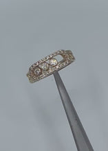 Load and play video in Gallery viewer, 14K Yellow Gold and Diamond Slider Ring - 0.39ct Diamonds
