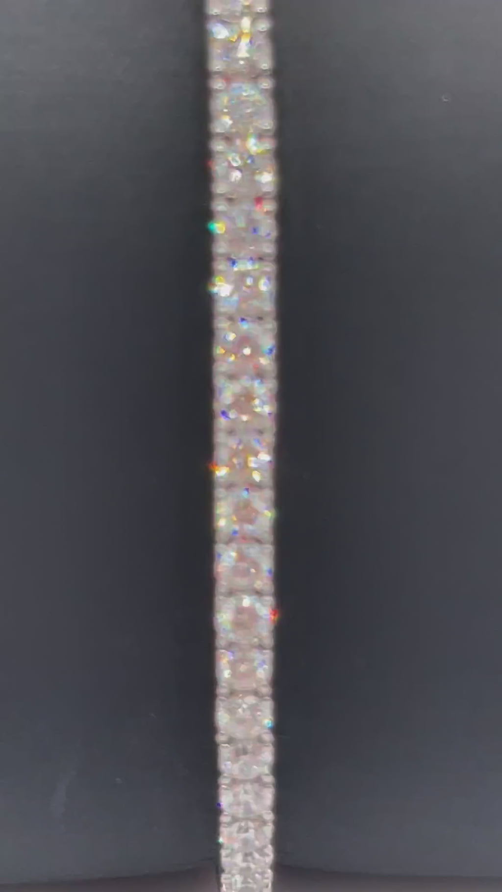 Exquisite 14k White Gold Diamond Tennis Bracelet - 5.66ctw LAB Diamonds