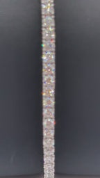 Exquisite 14k White Gold Diamond Tennis Bracelet - 5.66ctw LAB Diamonds