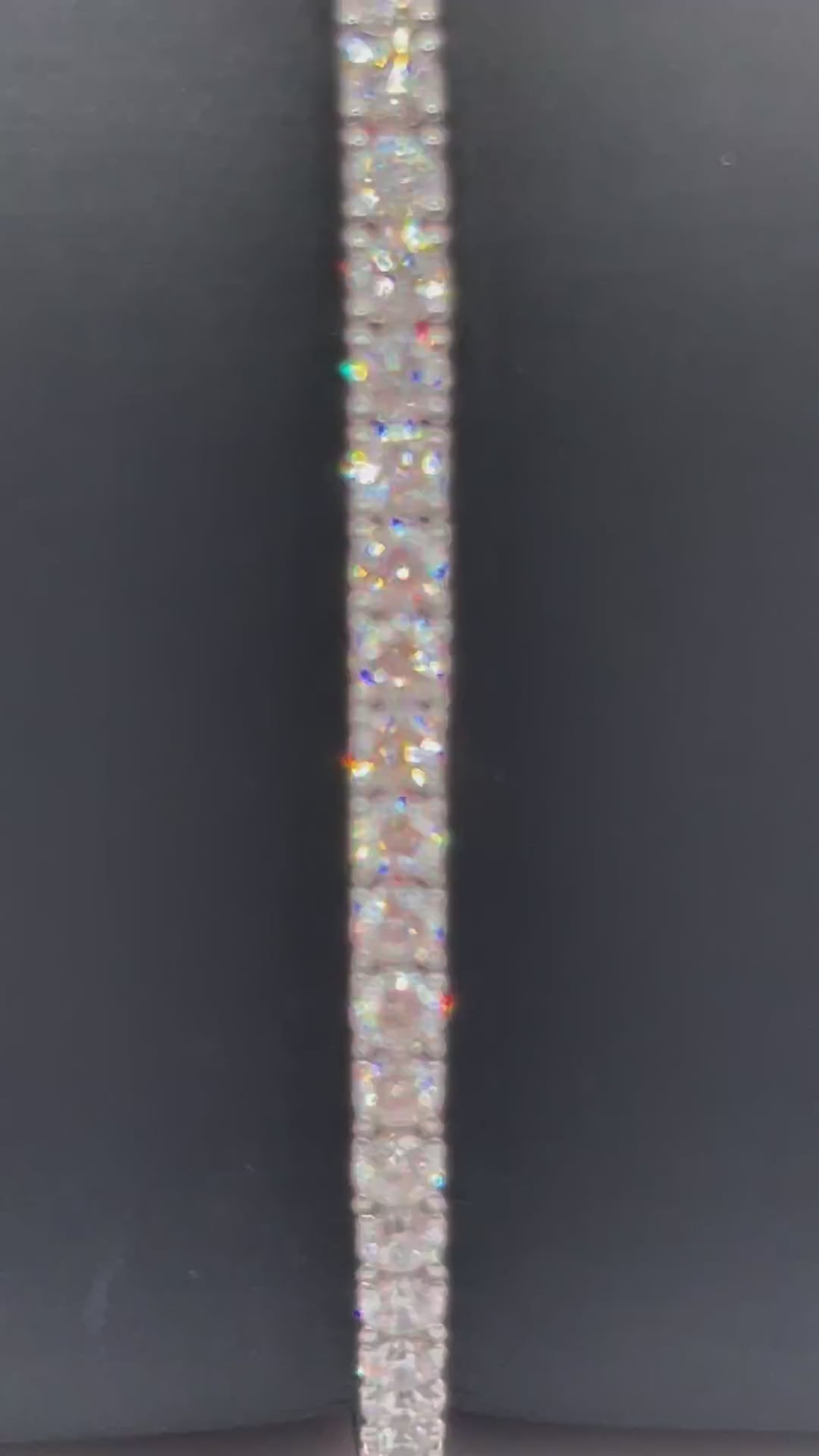 Exquisite 14k White Gold Diamond Tennis Bracelet - 5.66ctw LAB Diamonds