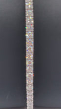 Load and play video in Gallery viewer, Exquisite 14k White Gold Diamond Tennis Bracelet - 5.66ctw LAB Diamonds
