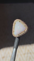 20ct Australian Opal and Diamond Ring