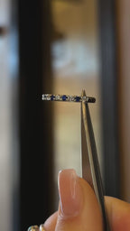 Platinum Sapphire & Diamond Band – Size 6