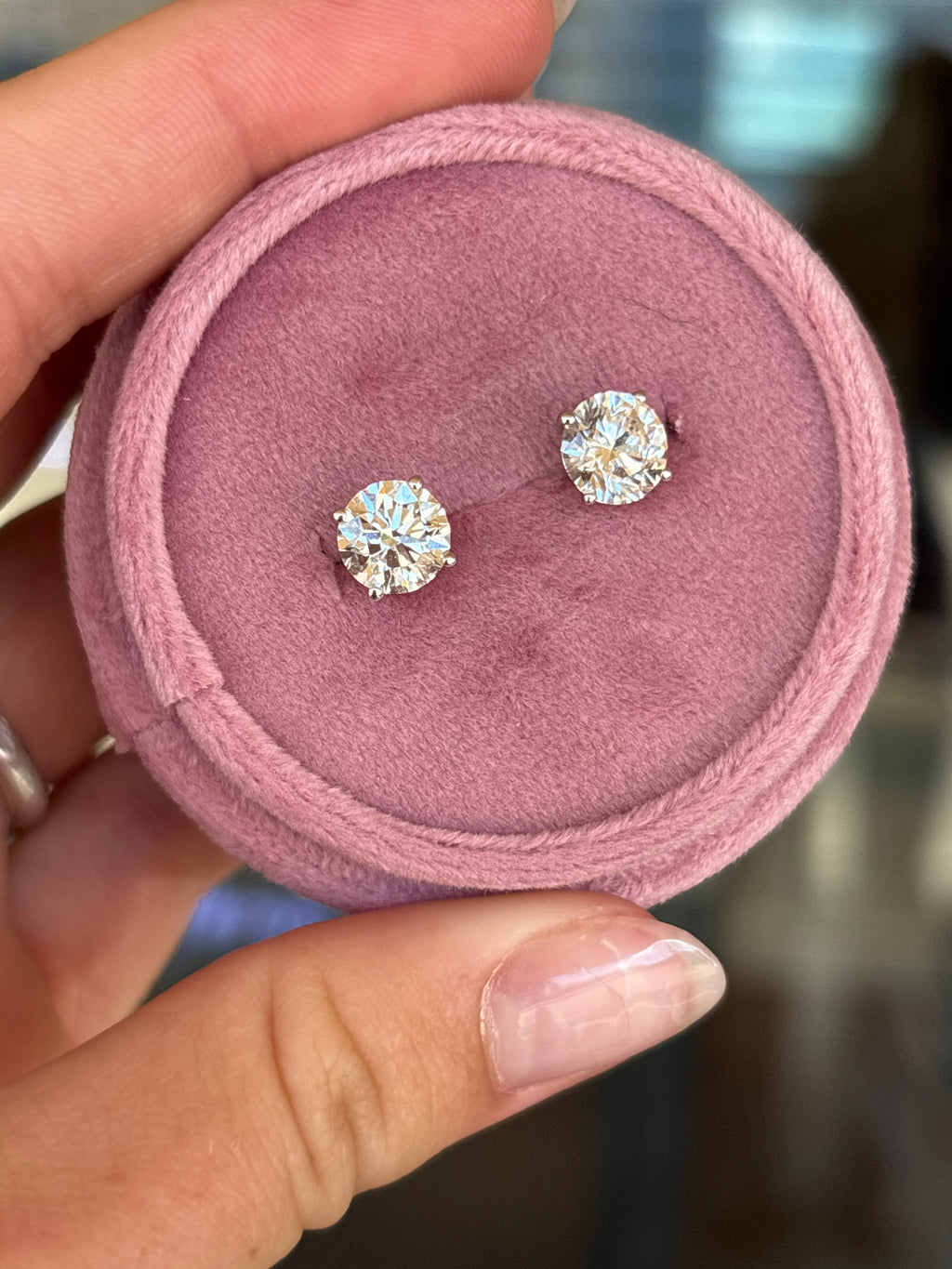 2.86ctw Lab Diamond Studs