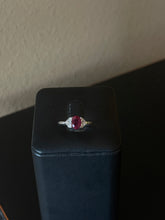 Load image into Gallery viewer, Exquisite 14k White Gold Ruby and Diamond Ring
