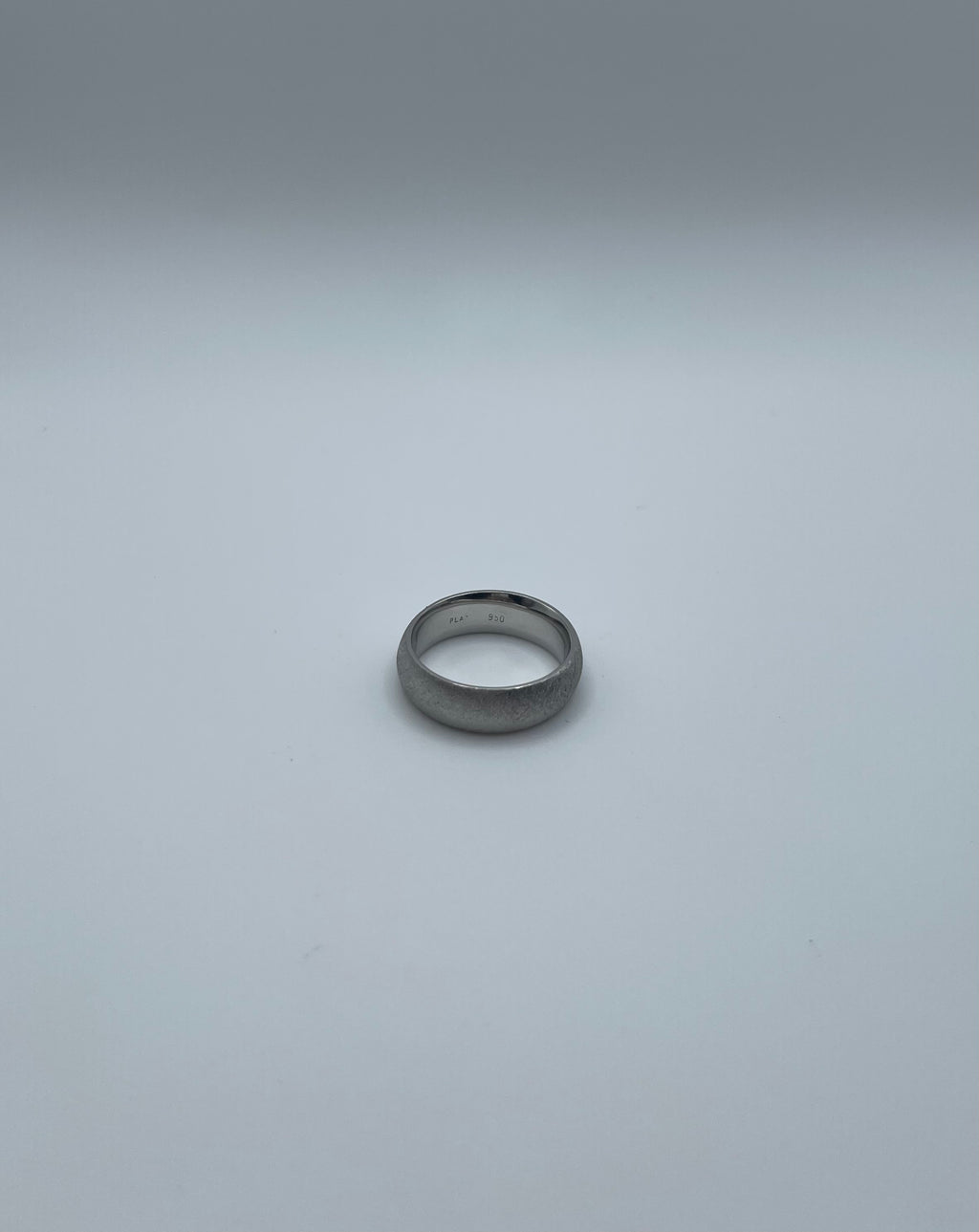 Men's Rock Finish Platinum Band