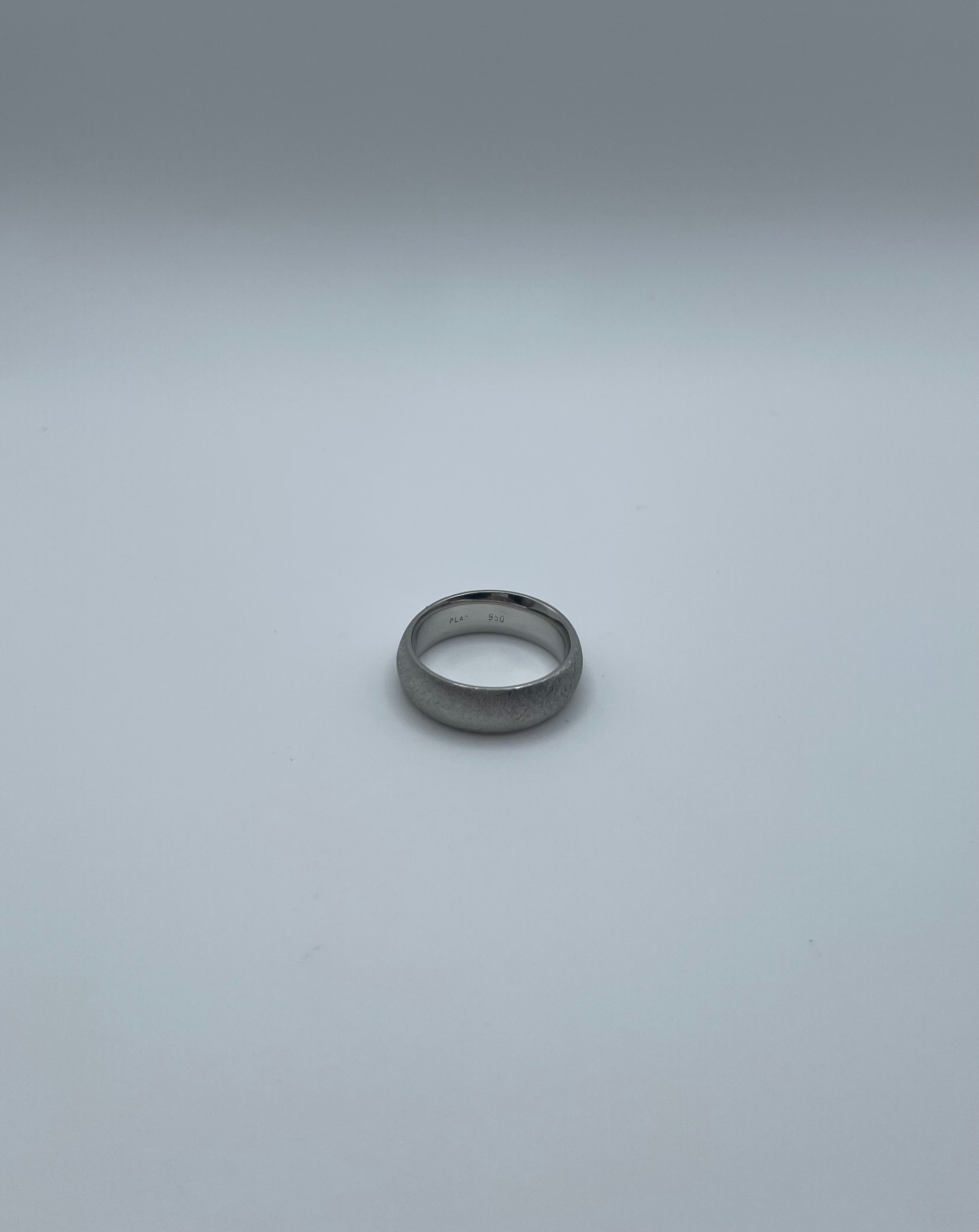 Men's Rock Finish Platinum Band