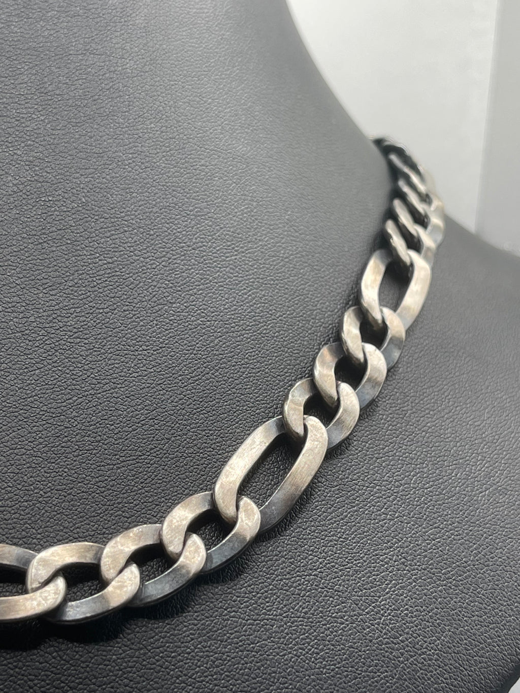 Men's Handmade Italian .925 11mm Figaro Chain Necklace