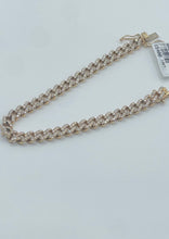 Load image into Gallery viewer, 14k Yellow Gold Cuban Link Diamond Bracelet
