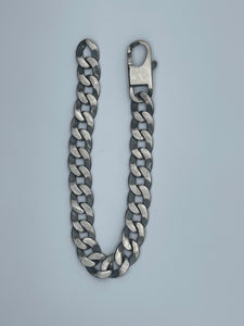 Men's 8.5" Italian-Made 10.5mm Curb Chain in .925 Sterling Silver