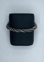 Men's Handmade Italian .925 9mm Twisted Rope Chain Bracelet