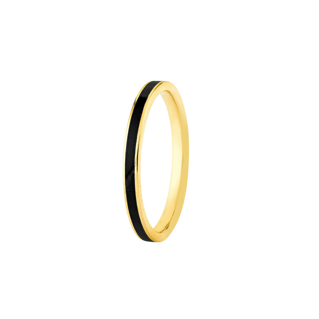 Black Enamel Ring