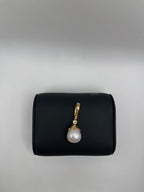 South Sea Cultured Baroque Pearl Enhancer with 13 Diamonds in 14k Yellow Gold