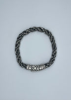 Men's Handmade Italian .925 9mm Twisted Rope Chain Bracelet