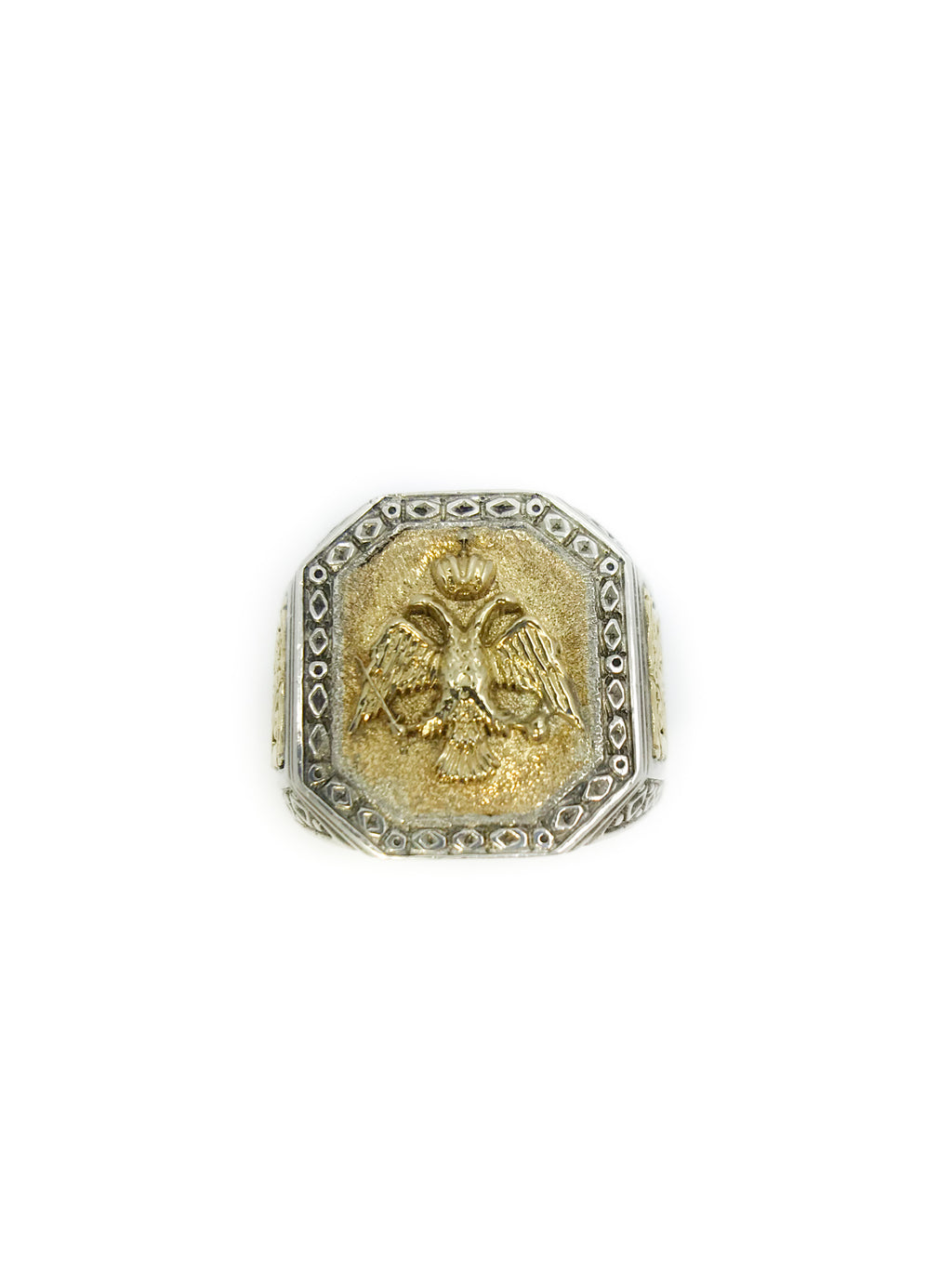 18K Yellow Gold  .925 Sterling Silver