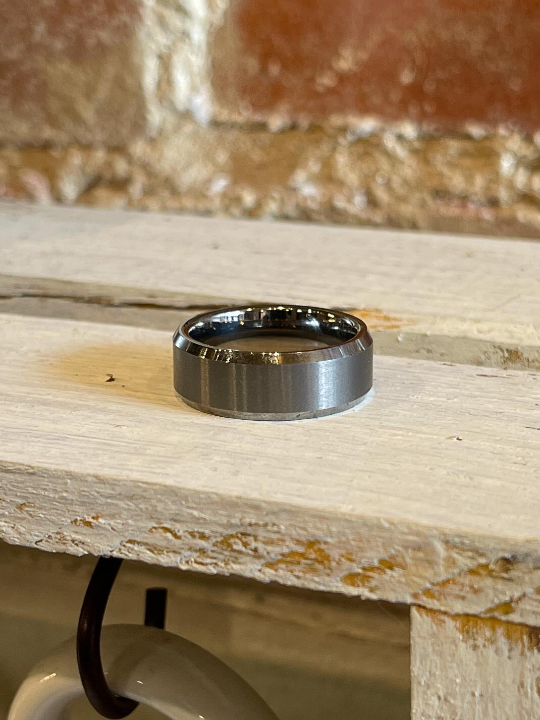 Silver Tungsten Ring