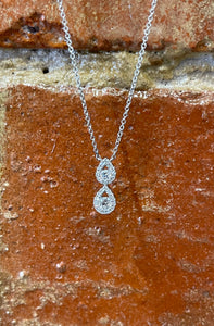 Double Pear Necklace