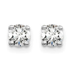 Round Diamond Ear Studs