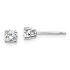 Round Diamond Ear Studs